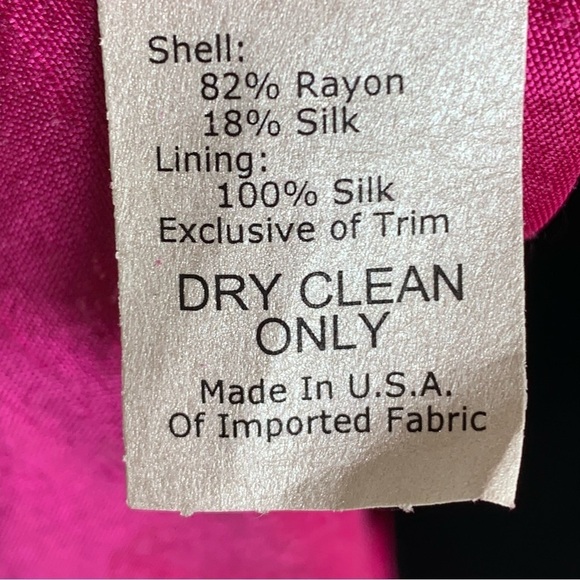 Sara Campbell Silk Velvet Velour Dress with Jacket Small Size 2 Black Pink - Picture 5 of 10